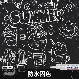 Marqueurs <span class=keywords><strong>pour</strong></span> tissu blancs - Décoration de vêtements - Stylos à peinture acrylique <span class=keywords><strong>pour</strong></span> baskets, sacs, chaussures, textiles, couture, artisanat - Product Image 6