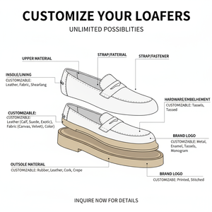 Giày Loafer đế <span class=keywords><strong>b</strong></span>ằng chất liệu mohair in logo tùy chỉnh Xinzirain, unisex, size 35-44, họa tiết <span class=keywords><strong>b</strong></span>ò sữa, dây buộc, dành cho nữ và nam, kiểu Derby đế dày - Product Image 2