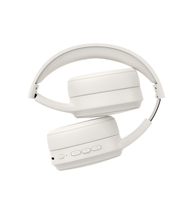 Casque de jeu sans fil Budi supra-auriculaire pliable avec microphone, audio Bluetooth, bleu, réglable, à réduction de bruit