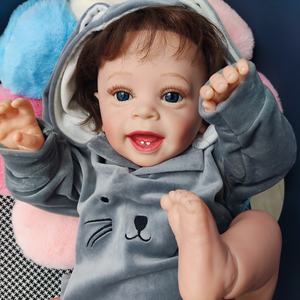 R & B Hyperrealistische Goedkope Levensgrote Echte Baby Poppen Bebe Reborn Pasgeboren Pop Speelgoed Siliconen Pop Te Koop - Product Image 5