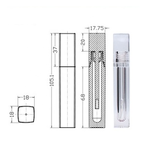 Moq Thấp Cao Cấp 5Ml Lip Gloss Container Rõ Ràng Lipgloss Ống - Product Image 5