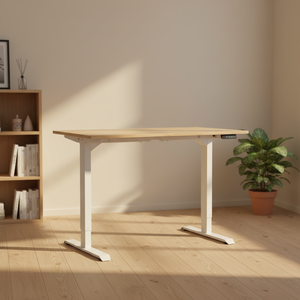 Bureau debout électrique réglable en hauteur, mobilier de bureau à domicile, colonne de levage à double moteur, bureau informatique pour le télétravail - Product Image 4
