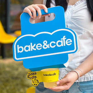 ที่ใส่แก้ว<span class=keywords><strong>กาแฟ</strong></span>แบบหนาพิเศษสำหรับซื้อกลับบ้าน แบบใช้แล้วทิ้ง พกพาสะดวก ทำจากกระดาษคราฟท์ - Product Image 5