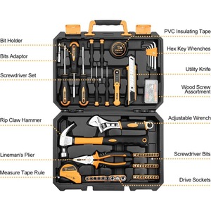 Juego de Herramientas para Reparaciones del Hogar de 100 Piezas, Kit de Herramientas Manuales Generales para el Hogar con Caja de Almacenamiento de Plástico - Product Image 2