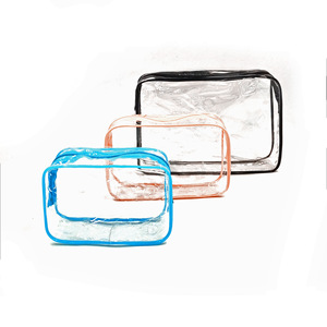 Transparent, portable, waterproof PVC cosmetic <b>storage</b> bag for outdoor travel and <b>toiletries</b>, suitable for women in various - Product Image 3