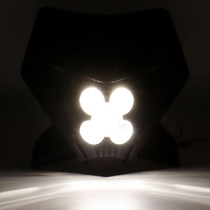 Phare LED pour moto tout-terrain Enduro avec <span class=keywords><strong>abat</strong></span>-<span class=keywords><strong>jour</strong></span> noir pour KTM EXC-F XC-W XCF-W Six Days CHAMPION EDITION 2024-2025 Phare LED - Product Image 4