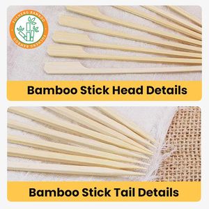 Round Bamboo Sticks Teppo Shaped Skewers - Product Image 6