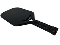 Raquette de pickleball en fibre de carbone thermoformée, logo personnalisé, conception portable, pour entraînement, adulte