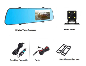 Cámara para Auto con Grabación en Bucle, Sensor G, Resolución HD, Gran Angular, Doble Lente, Resistente al Agua, Pantalla de 4.19 Pulgadas - Product Image 2
