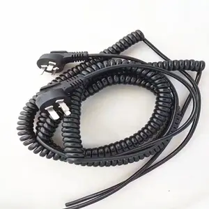 European Standard Plug Power Cord 3-core Electrical Plug Spring Cable