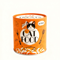 Umwelt freundliche Kraft papier runde Box Composite Tube in Lebensmittel qualität Wasserdichte Hunde katze Hamster Treats Verpackung