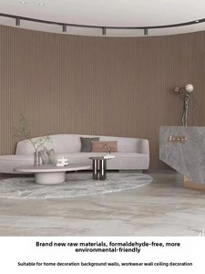 Panel de <span class=keywords><strong>Pared</strong></span> Cóncavo-Convexo de Fibra de Madera y PVC para Techo de Balcón - Product Image 3