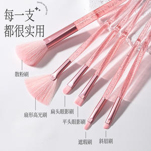 ชุดแปรงแต่งหน้าคริสตัล Lmltop 6 ชิ้น ขนแปรงสังเคราะห์ สำหรับลงแป้ง อายแชโดว์ ไฮไลท์เตอร์ สำหรับแต่งหน้าใบหน้า - Product Image 3