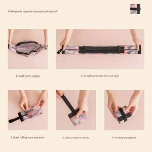 Nouveau design, sacs à main pliables en tissu imperméable léger de 100 g, emballage écologique, sacs de shopping quotidiens pour femmes, en plein air - Product Image 4