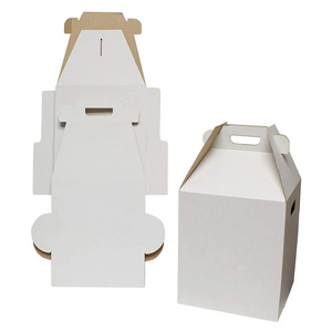 Scatole per torte con manico in carta bianca da asporto più popolari - Product Image 3