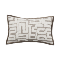 Coussin décoratif en polyester jacquard de qualité supérieure, motif totem africain camel, pour l'ameublement de la maison, vente en gros