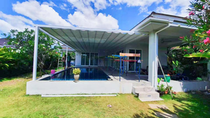 Açık su geçirmez yüzme havuzu geri çekilebilir çatı tente PVC Pergola gölgelik - Product Image 5