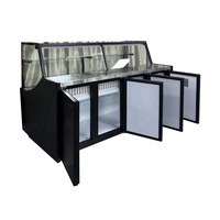 Commercial Deli Case Réfrigérateur Aliments Chauds Vitrine Viande Légumes Comptoir Affichage Réfrigérateur Pour Supermarché