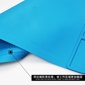 <span class=keywords><strong>Tapis</strong></span> isolant en silicone pour réparation de téléphones portables, soudure de circuits imprimés, démontage, avec fentes de rangement - Product Image 4