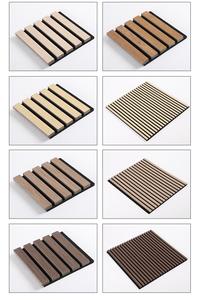 Panneaux acoustiques en bois plaqué bois à lattes 60x60cm écologiques style européen et <span class=keywords><strong>américain</strong></span> pour auditorium, hôtel, <span class=keywords><strong>studio</strong></span>, mur et plafond - Product Image 6