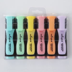Nuovo Design pennarello con testo Color <span class=keywords><strong>pastello</strong></span> <span class=keywords><strong>evidenziatore</strong></span> penna cancelleria ufficio e stile scuola scalpello <span class=keywords><strong>evidenziatore</strong></span> - Product Image 5