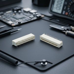 ขั้วต่อ Ariba Technology รุ่น 848SXXPTXX-43_0.5ph NZFPC SMT แบบ 1 แถว 6~50 พิน ผลิตจากฟอสเฟอร์บรอนซ์ ชุบดีบุก สำหรับสายแบน FFC FPC (Flat Flex) แบบแนวตั้ง - Product Image 2