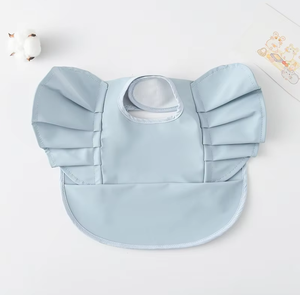 ผ้ากันเปื้อนเด็กแบบสั่งทำปี 2024 ผลิตจากหนัง PU รักษ์โลก น่ารัก เหมาะสำหรับเด็กวัยเตาะแตะ ซักเครื่องได้ กันน้ำ ปิดด้วยกระดุม - Product Image 4