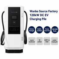 Borne de recharge rapide DC pour véhicules électriques Wanbo-567 120 kW à double pistolet, CCS2, OCPP 1.6, certifiée CE