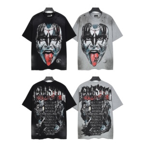 Nueva Camiseta de Manga Corta para Hombre de la Marca de Moda Urbana de Los Ángeles, 100% Algodón de Alta Calidad - Product Image 1