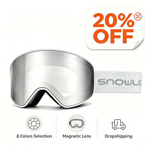 Lunettes de <span class=keywords><strong>ski</strong></span> magnétiques TPU Full Frame Gradient Color Anti-buée Anti-Scratch Safety PC Lens for Snowboard Snowmoblie Skiing - Product Image 1