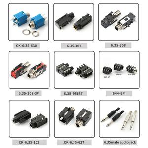 CK-6.35-206-7P Prise audio femelle 6,35 mm 7 broches Jack 1/4'' avec connecteur femelle à montage sur panneau pour appareils audio - Product Image 4