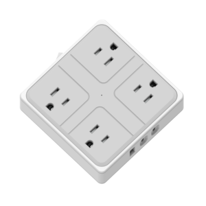 Enchufe de Piso Portátil, Regleta de Viaje con 4 Tomas de Corriente Alterna, 3 Puertos USB, Cargador Rápido de 20W, Cable de Extensión para Mochila de Negocios - Product Image 1