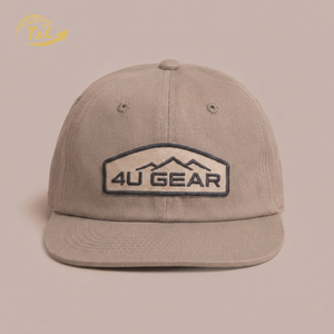 4U Gorras Wholesale High Quality 6 Panel 3D Embroidery Flat Brim Two Tone Basketball Fitted <b>Snapback</b> <b>Caps</b> 100% Cotton - Product Image 2