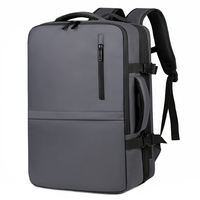 Sac à dos pour ordinateur portable grande capacité avec poche cachée sécurisée, surface hydrofuge, avec port USB pour les voyages de nuit
