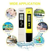 Testeur numérique combiné pH et TDS haute précision – Testeur de qualité de l'eau pH/EC pour aquarium, système RO, laboratoire