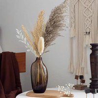 Moederdag Valentijnsdag Pasen Ge conserveerde bloem Pampas Eeuwigdurend boeket 40-50cm Snelle levering Thanksgiving Terug naar school Decoratie