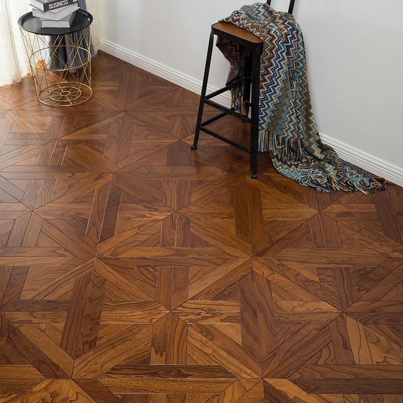 Elm and teak colored mosaic flooring 7607 450 * 450 * 15; 1㎡