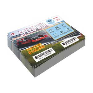 Custom Lottery Ticket New Design Provide Samples Screen Printing <b>Match</b> the Winning Numbers to Win - Product Image 1