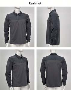 Тактическая Мужская одежда, быстрая штурмовая рубашка, тактические мужские рубашки-поло больших размеров, тактический пуловер с длинным рукавом, футболки - Product Image 5