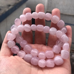 De alta calidad de cuarzo rosa natural, la piedra pulsera - Product Image 6