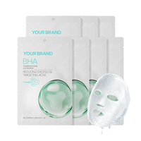 Masque facial en feuille hydratant pour la peau, soin de beauté, usine OEM/ODM, VITAMINE BHA, collagène, pour tous types de peau
