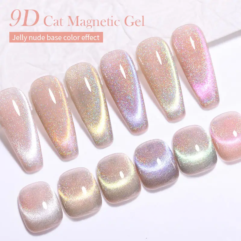 BORN PRETTY Nail Supplies Salon 9D Cat Magnetic Gel Polish Holographic Manicure Gel vernice smalto UV LED Nail