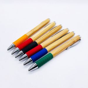 High Quality Recycled Bamboo Ball Custom Gift Eco Friendly Wood Twist Pen With Logo - Product Image 2