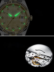 Montre mécanique automatique pour homme avec éclairage nocturne pour les affaires et résistance à l'eau - Product Image 5