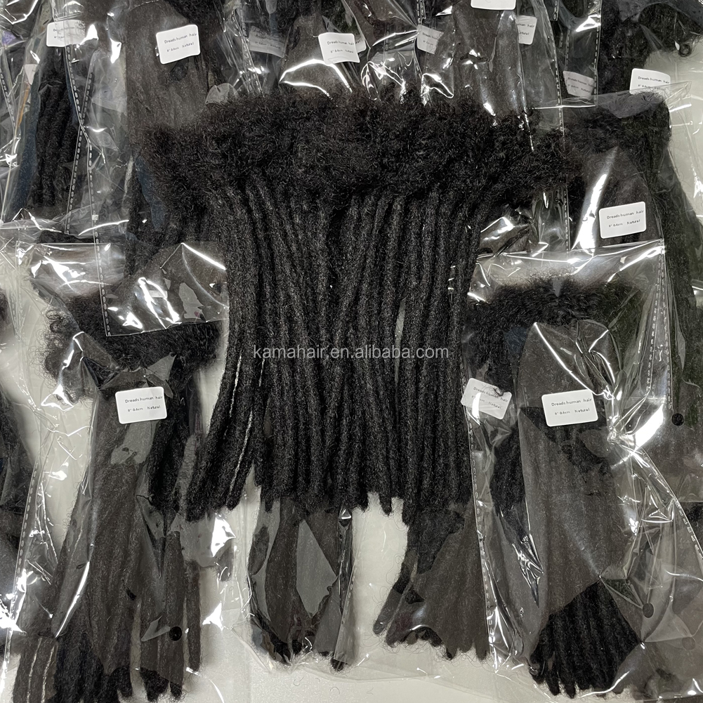 Vast Hair KAMA Instant Dreads Locks Full Handmade Crochet Human Hair Traditional Dreadlocks Extensions in Bulk for Boys/girls/kids thumbnail 3