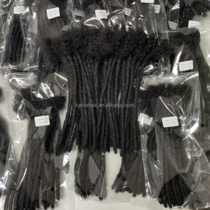 KAMA Extensions de dreadlocks instantanées entièrement faites à la main en cheveux humains, style traditionnel, en vrac pour garçons/filles/enfants - Product Image 4