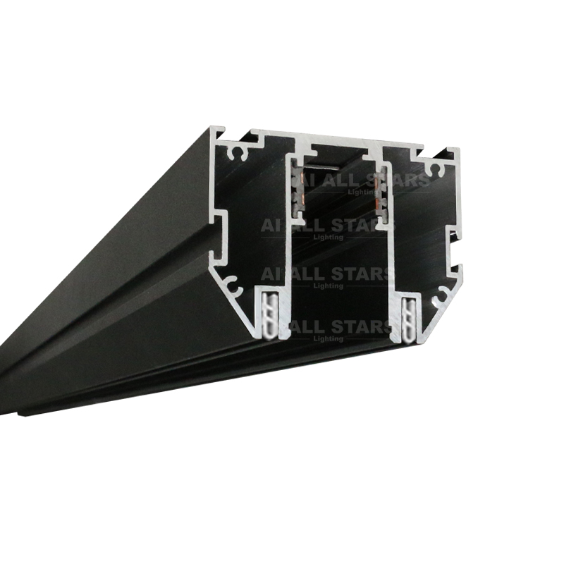 Дешевая цена, ПВХ стрейч, Потолочная пленка, установка, направляющая лампы, алюминиевый профиль для стрейч-потолка 48 В, магнитный Трековый светильник