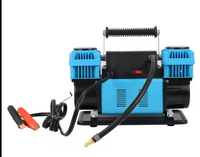 Compresseur d'air à usage intensif 300L/MIN Gonfleur de pneu double cylindre 12V DC Pompe rapide pour camions 4x4, véhicules tout-terrain et camionnettes