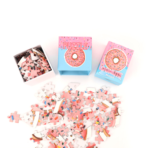 Conception personnalisée Impression de beignets Petit casse-tête simple cognitif Cadeau publicitaire <span class=keywords><strong>Mini</strong></span> casse-tête pour enfants - Product Image 4