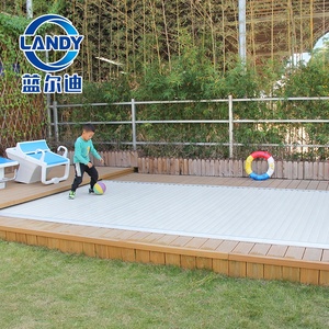 Couverture de piscine automatique en aluminium PC, imperméable, protection UV, écologique, durable, pour les enfants, piscines hors sol - Product Image 2